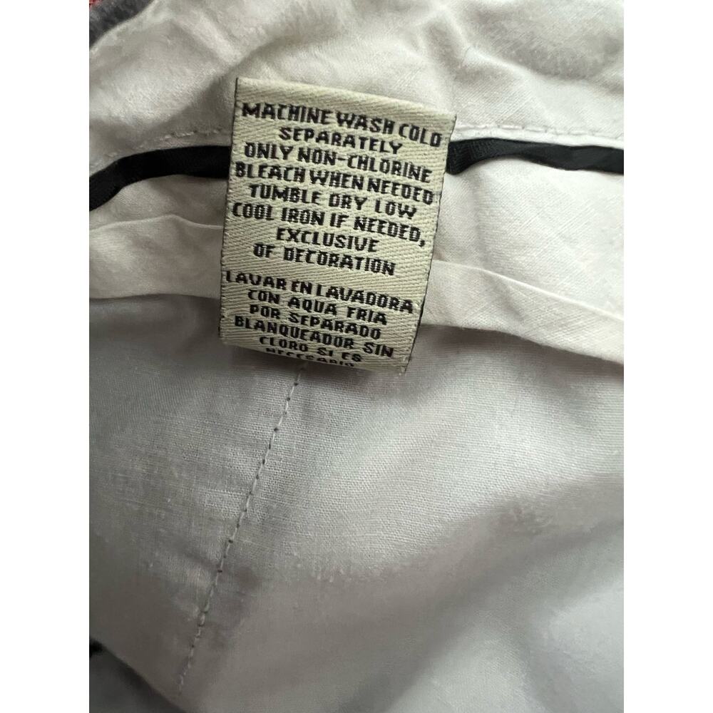 Fink Clothing Vintage Men’s Gray Plaid Zip Fly Belt Loop Casual Cotton Shorts 32 - Picture 9 of 9